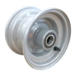 6x3.75 steel rim with 25mm precision bearings