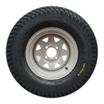 24 X 12.00-12 Pneumatic Mower Wheel With Mini 4 Stud Pattern Rim And Premium Turf Tyre (PN24-12-12MN) - Image 2