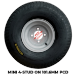 20 X 8.00-8 Pneumatic Wheel With Mini 4 Stud Pattern Rim And Premium Turf Tyre (PN20-800-8MN) - Image 2