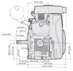 Kawasaki FH721D 21.4HP horizontal shaft engine